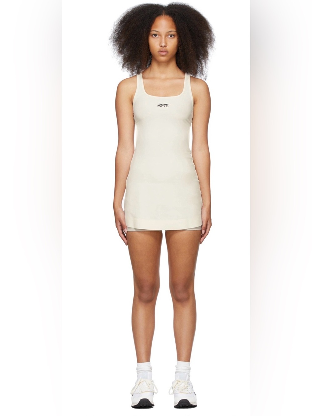Reebok By Victoria Beckham Off-White & Grey Sport Dress